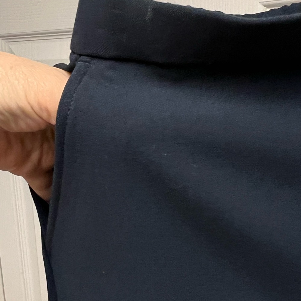 Briggs New York Comfort Waistband Navy Blue Pants Hidden Elastic Wpockets 14 NWT - Picture 5 of 13